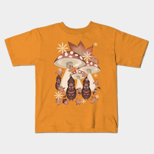 Winter in the forest Kids T-Shirt by Mysooni